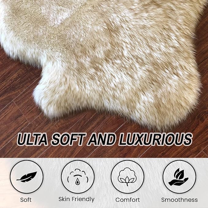 Free Shape Luxury Soft Fluffy Shag Area Rug Single and a Half 2'x4', 60x120cm - Image 8