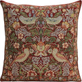 Charlotte Home Furnishings Throw Pillow Covers 16x16 in Red Strawberry by CCharlotteHomeFurnishings