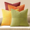 MIULEE Burnt Orange Decorative Throw Pillow Covers 20x20 Inch Set of 4 Boho by MIULEE