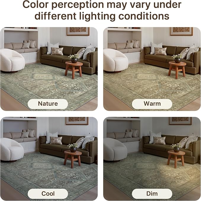 GENIMO Runner Rug 2x8 Non Slip Machine Washable Hallway Runner Rug, Low Pile - Image 7