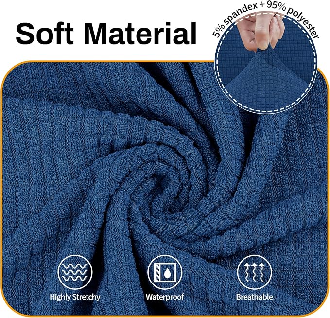 Asnomy Couch Covers for 3 Cushion Couch Stretch Sofa Covers Slipcovers - Image 3