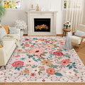 DUKINO 5x7 Area Rug, Floral Rugs by DUKINO