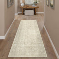 PureCozy Beige Runner Rug 2x6 Vintage Area Carpet Hallway Long Indoor Kitchen by PureCozy