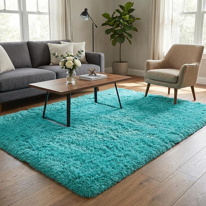 Merelax Soft Modern Indoor Large Shaggy Rug by Merelax