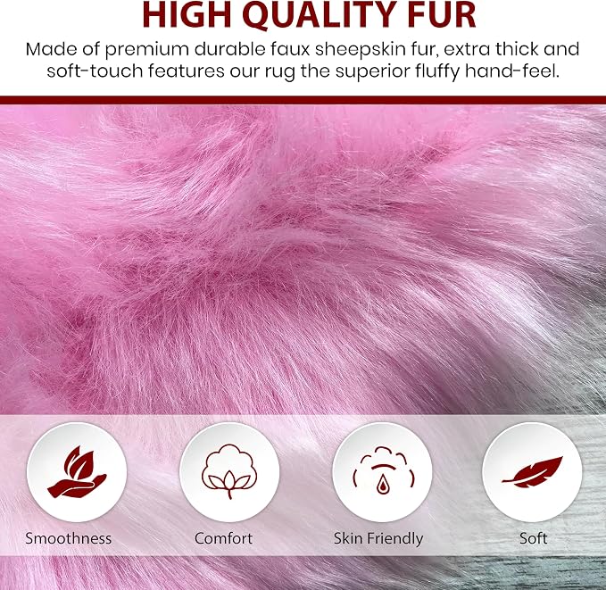 Free Shape Luxury Soft Fluffy Shag Area Rug Single 2’x3', 60x90cm - Image 4