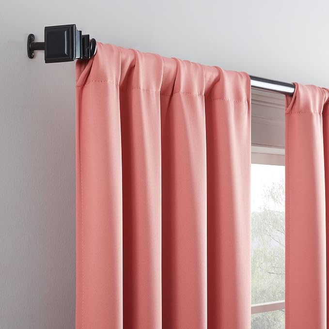 ECLIPSE Blackout Curtains for Bedroom-Darrell 37" x 84" Insulated Darkening - Image 3