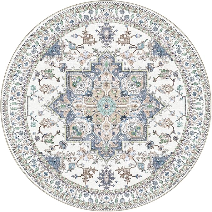 OPPODREAM Soft Round Rug 4ft, Washable Circle Rug 4ft - Image 9