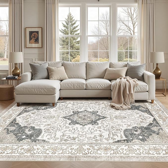 cotiled 6x9 Area Rugs Large Washable Rugs by COTILED