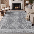 GENIMO 8x10 Area Rugs for Living Room, Machine Washable Non Slip Rugs, Low Pile by GENIMO