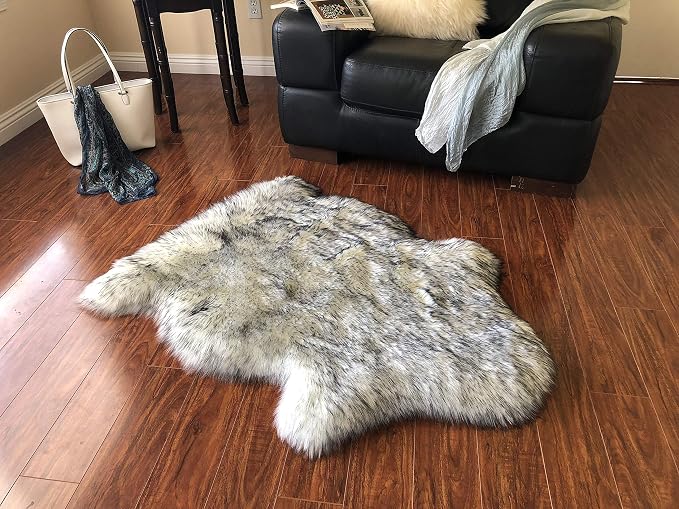 Free Shape Luxury Soft Fluffy Shag Area Rug Single 2’x3’, 60x90cm by LAMBZYRUGS