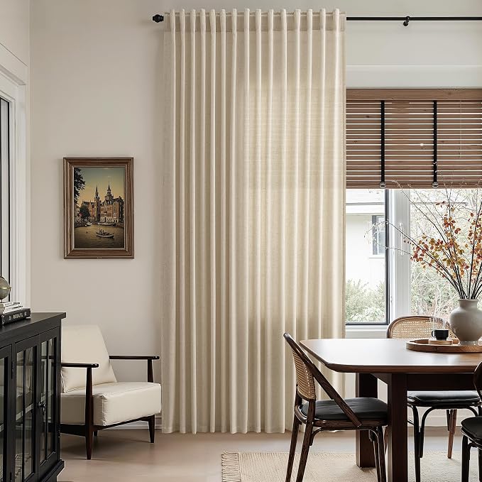 Nanspring Taupe Burlywood Curtains 108 Inches Long - Image 6