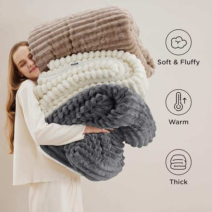 Bedsure Sherpa Blanket King Size - Image 5