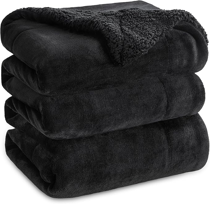 Bedsure GentleSoft Sherpa Fleece Blanket Queen Size by BEDSURE
