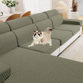 MAXIJIN Couch Cushion Covers for Sectional Sofa, Stretch Sofa Cushion Cover by MAXIJIN