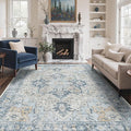 GENIMO 3x5 Area Rugs for Living Room, Machine Washable Rug, Non Slip Vintage by GENIMO
