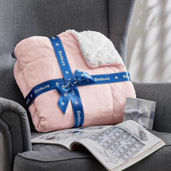 Bedsure GentleSoft Sherpa Fleece Twin Size Blanket - Image 8