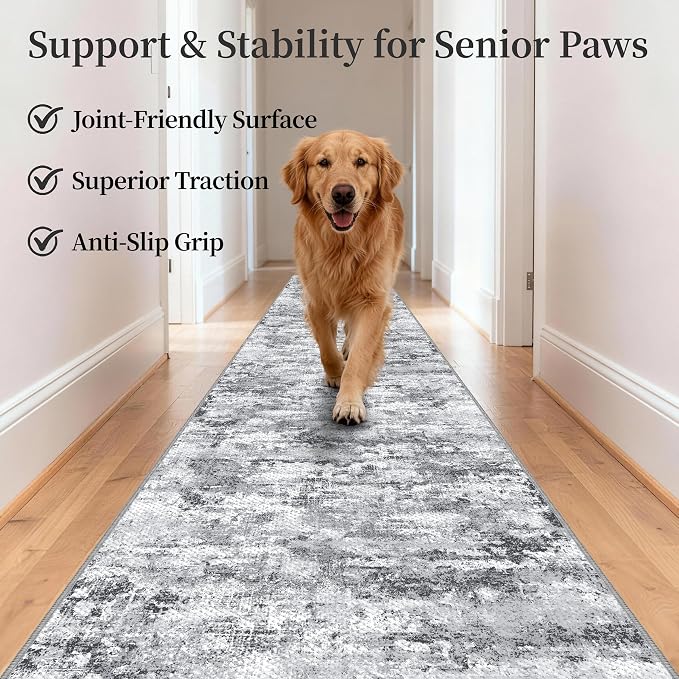 Runners for Hallways Ultra Non-Slip 2x10 Long Runner Rugs Washable Abstract - Image 9