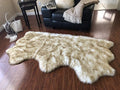 Free Shape Luxury Soft Fluffy Shag Area Rug Triple Side by Side 3'x6', 90x180cm by LAMBZYRUGS