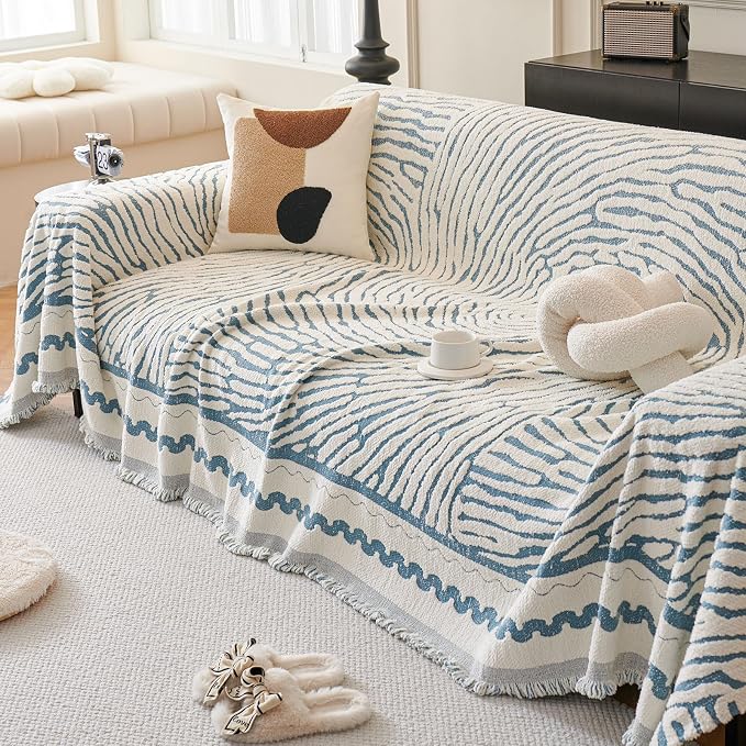 ROOMLIFE Thicked Striped Couch Cover - Image 6