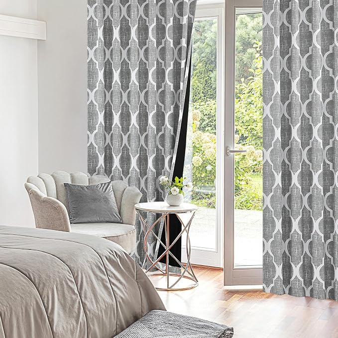 Beauoop 100% Blackout Curtains 96 Inches Long 2 Panels - Image 6