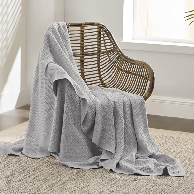 Bedsure Gentlesoft 100% Cotton Throw Blanket - Image 3
