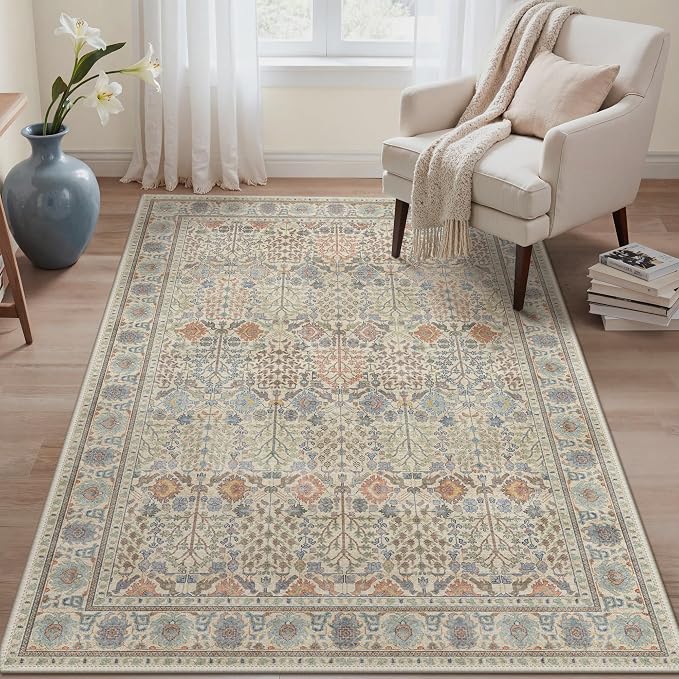 Bavni Area Rugs for Living Room, 5x7 Area Rugs Non-Slip Washable，Ultra-Thin - Image 5
