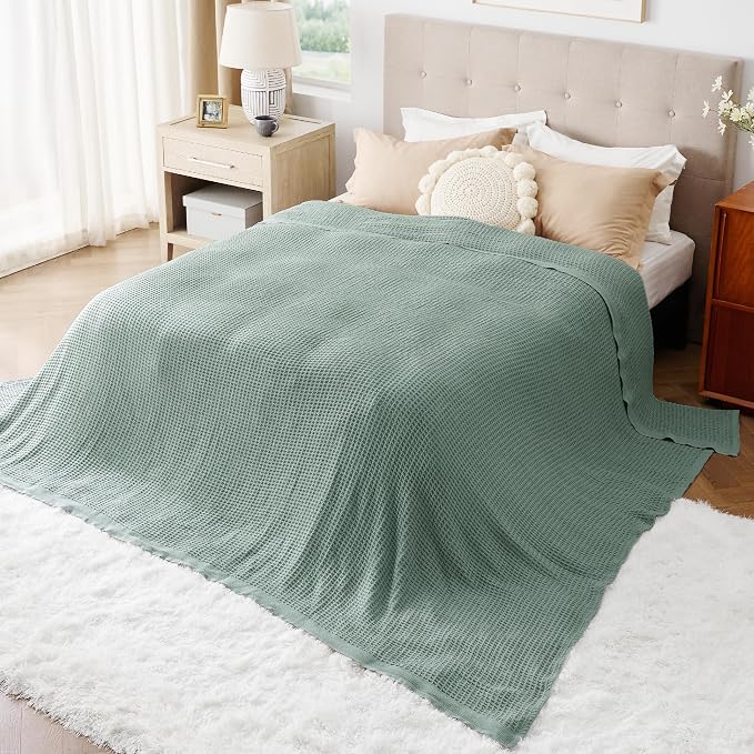 Bedsure Gentlesoft 100% Cotton Big Blanket Oversized King - Image 4
