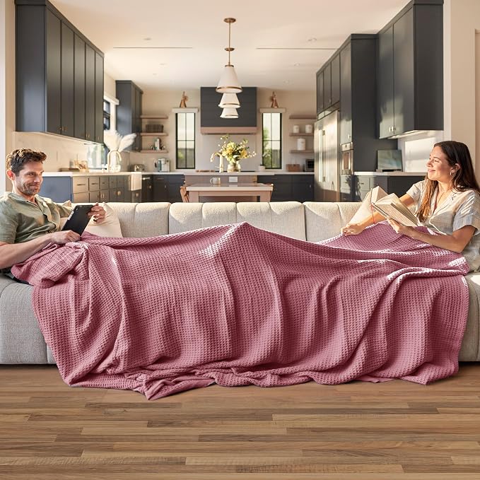 Bedsure Gentlesoft 100% Cotton Blanket Twin XL Size - Image 2