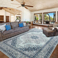 Area Rug for Living Room, 8x10Ft Non-Slip Vintage Area Rug, Machine Washable by Rtizon