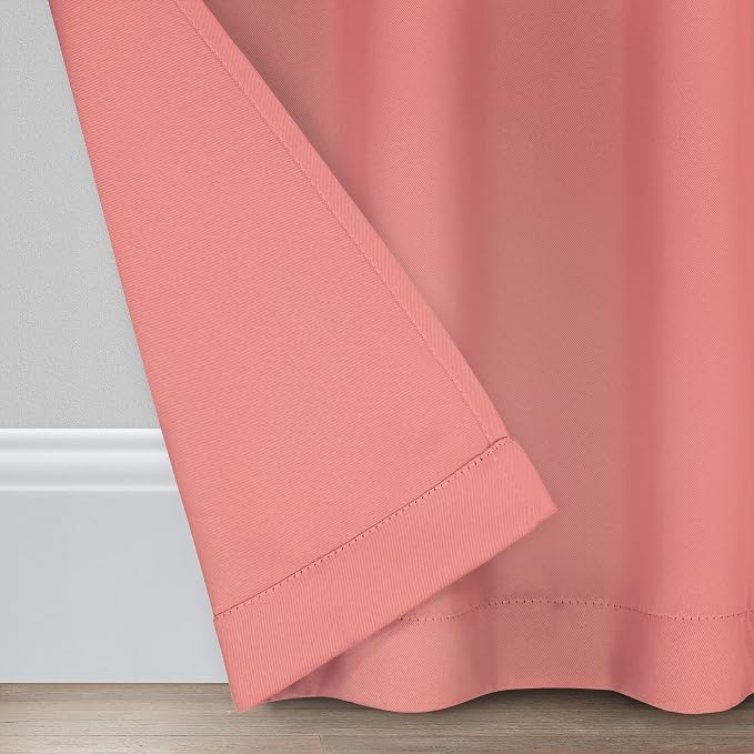 Eclipse Blackout Curtains for Bedroom-Darrell 37" x 95" Insulated Darkening - Image 4