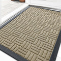 OLANLY Front Door Mat Outside Entrance 35x23, Heavy Duty Sturdy Natural Rubber by OLANLY