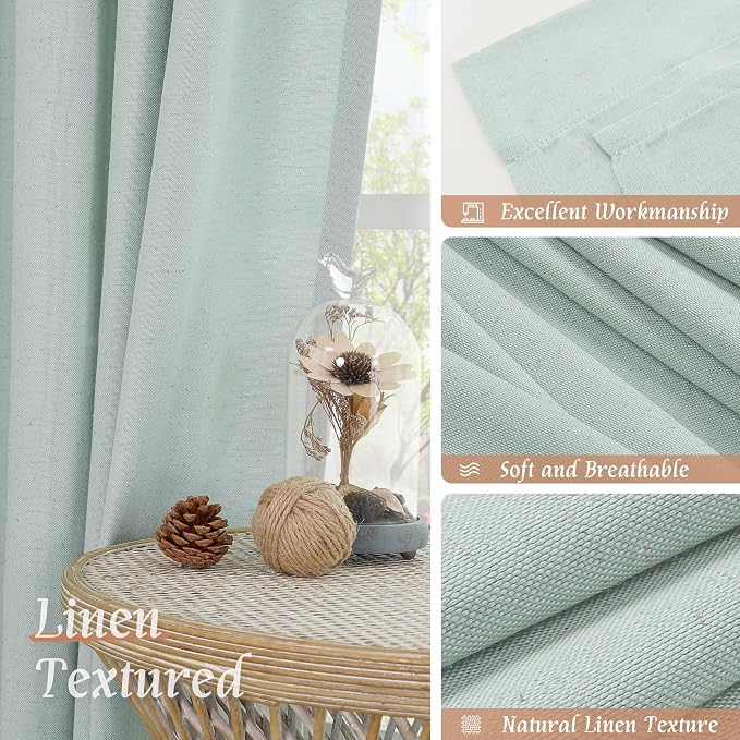 LAMIT Linen Blended Curtains 72 inch - Image 7