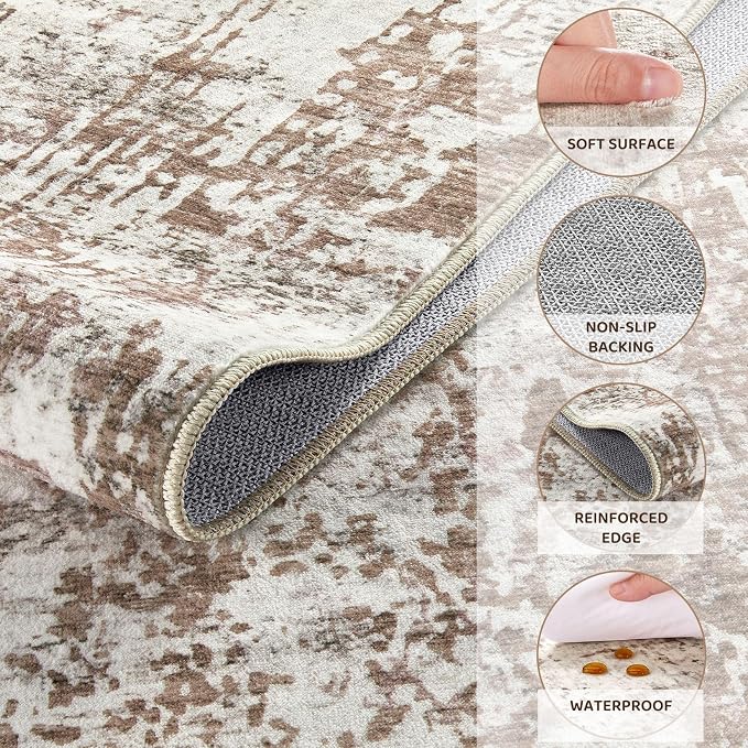 UERMEI 8ft Round Area Rug Living Room Rugs - Image 7