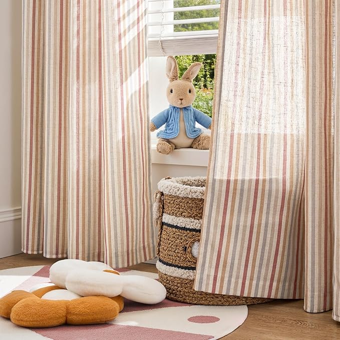 jinchan Colorful Linen Curtains - Image 4