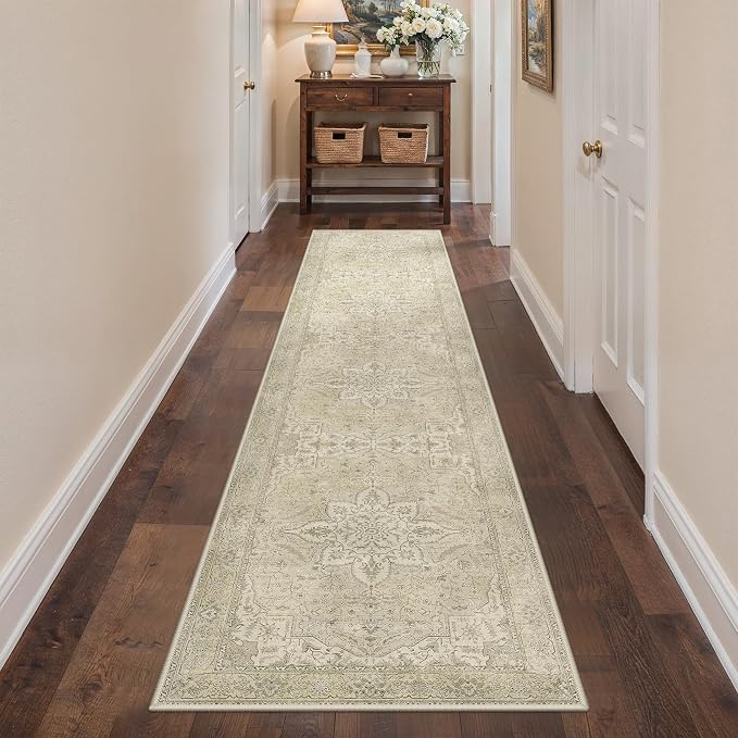GENIMO 2X10 Washable Vintage Runner Rug by GENIMO