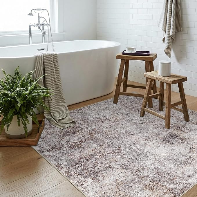 3 Square Area Rug: Washable Low Pile Carpet - Image 7