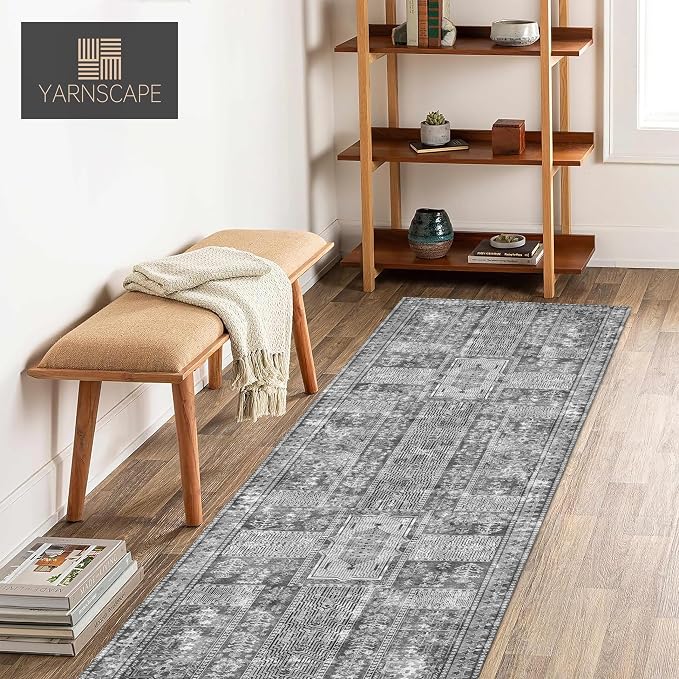YARNSCAPE Vintage 2'6'' x 8' Washable Area Rug - Image 4