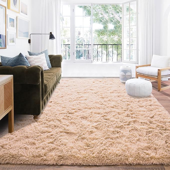 8x10 Area Rug for Living Room, Ultra Soft Large Shag Rug for Bedroom, Upgrade by Quntue