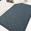 OLANLY Front Door Mat Outside Entrance 59x34, Heavy Duty Sturdy Natural Rubber by OLANLY