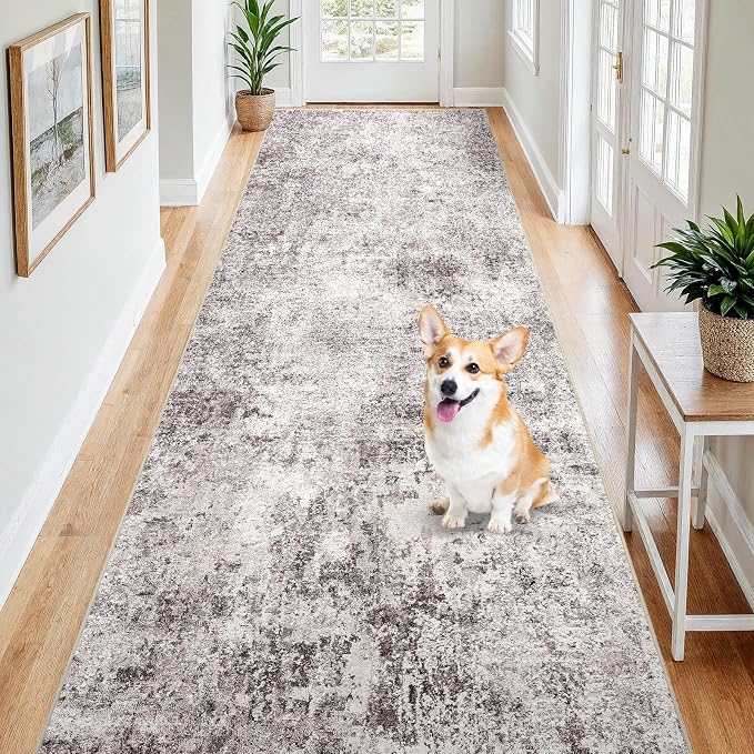 4x12 Washable Hallway Runner Rug by Puino
