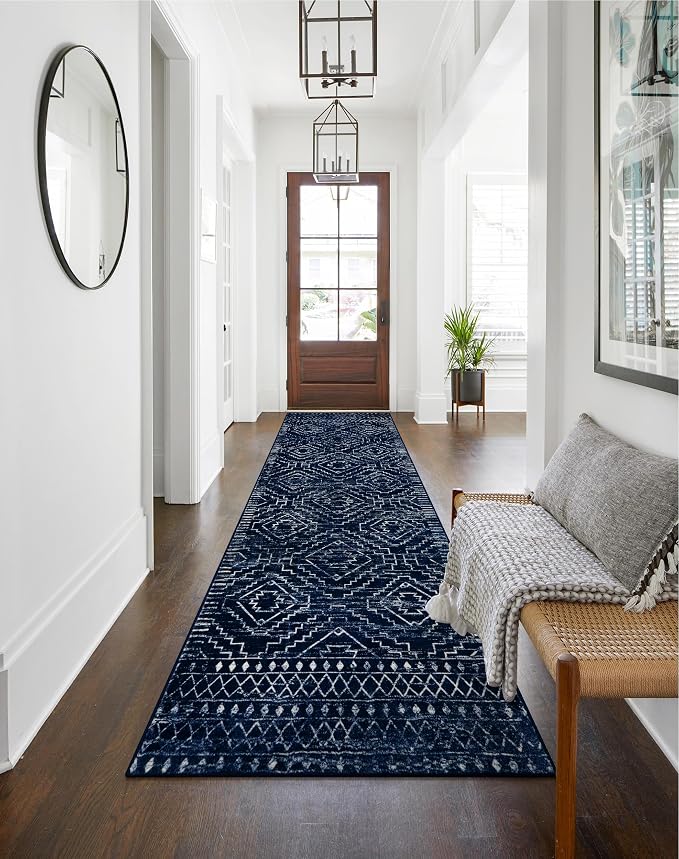 Wonnitar Moroccan Hallway Runner Rugs, Boho Non-Shedding Soft Long Runner - Image 5