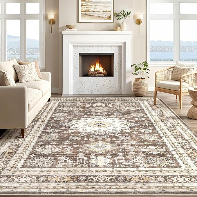 Vintage Living Room Area Rug 10x12 - Image 5