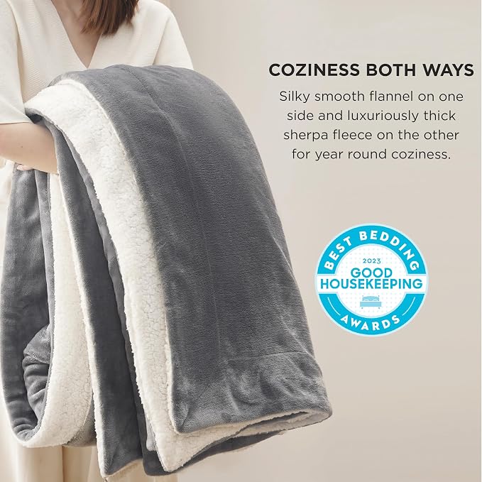Bedsure GentleSoft Sherpa Fleece King Blankets - Image 5
