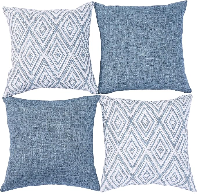 HPUK Decorative Throw Pillow Covers Set of 4 Couch Pillows Accent Cushion Cover - Image 2