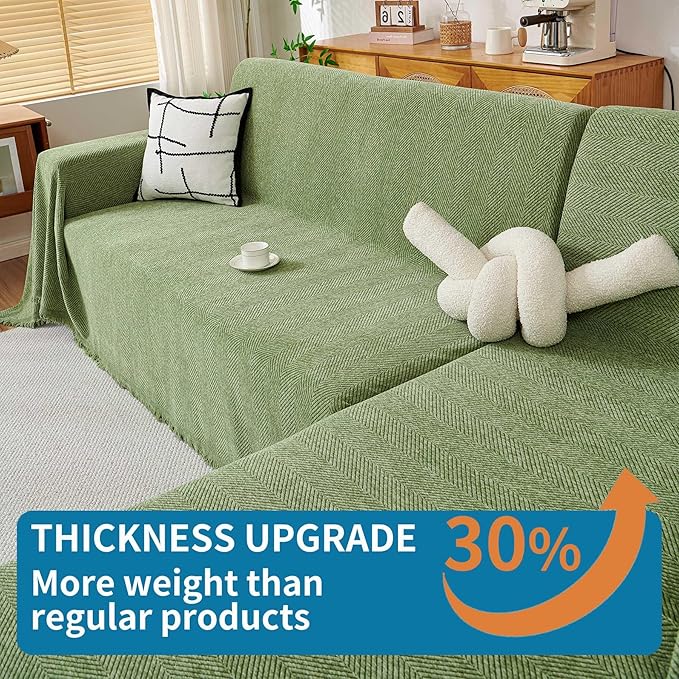 HAOMAIJIA Chenille Couch Cover Sofa Covers - Image 3