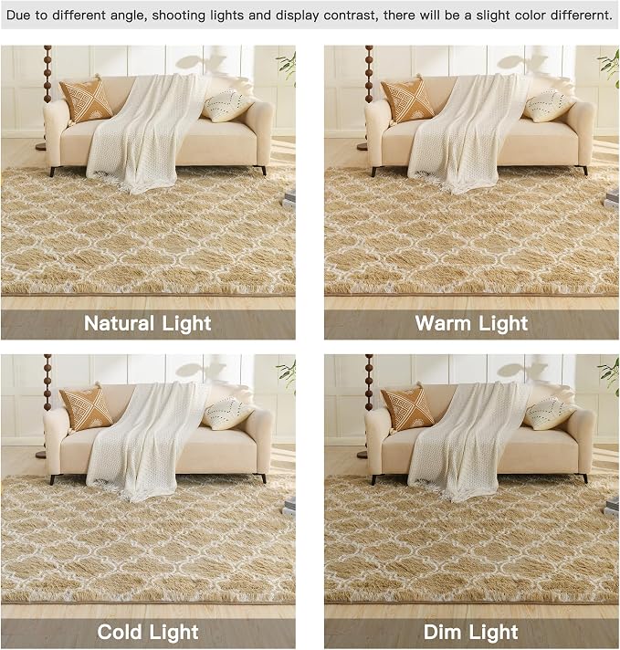 Litanika 4x6 Geometric Shag Area Rug - Image 7