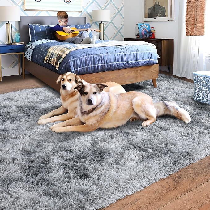 Rugs for Living Room 8x10, Soft Shaggy Modern Shag Area Rug for Bedroom - Image 3