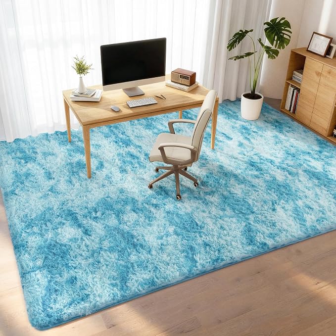 Litanika 5x8 Fluffy Shag Faux Fur Area Rug - Image 3