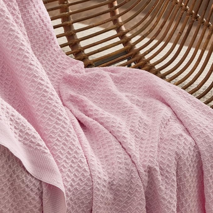 Bedsure Gentlesoft 100% Cotton Blanket Queen Size - Image 4