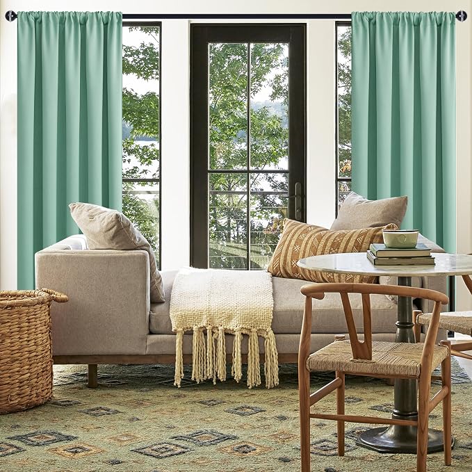 JIUZHEN Blackout Curtains for Bedroom– Thermal Insulated, Noise Reducing Room - Image 2